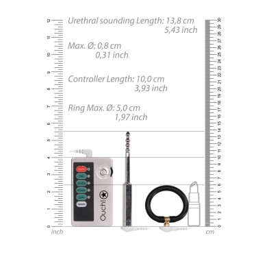 E-stim Urethral Sounding Set - Small - Silver